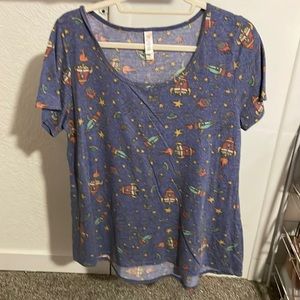 Lularoe Spaceship Classic Tee